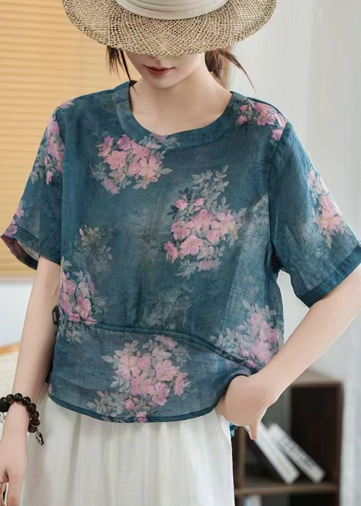 Oversized Patchwork Linen Shirts Summer