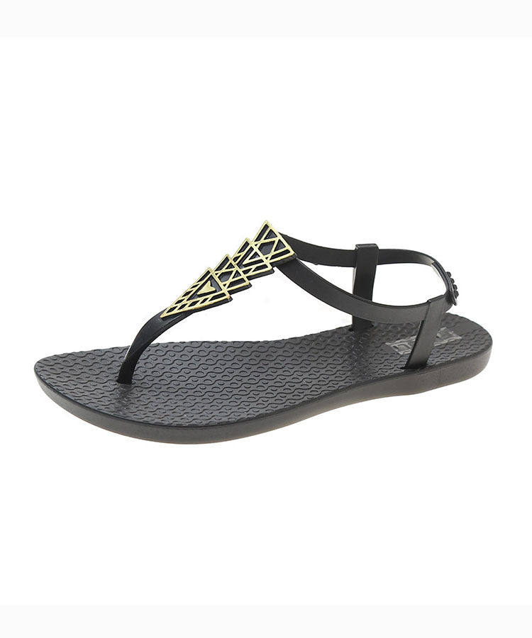 Style Black Flat Flip Flops Sandals