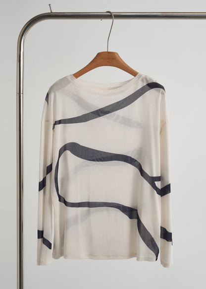 Boutique Apricot Striped Chiffon Two Piece Set Clothing Fall
