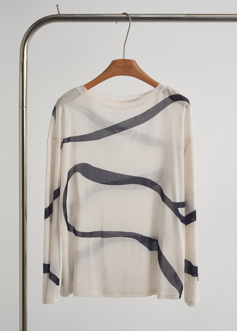 Boutique Apricot Striped Chiffon Two Piece Set Clothing Fall