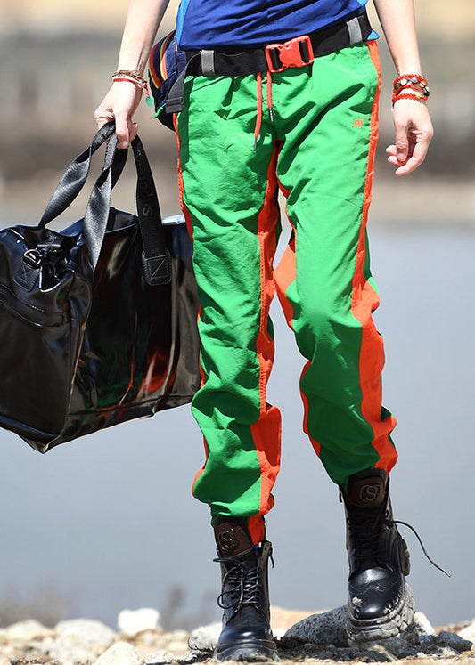 New Green Loose Outdoor Sports Beam Pants Spring
