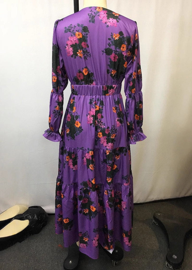 -purple-v-neck-print-patchwork-chiffon-holiday-dress-spring