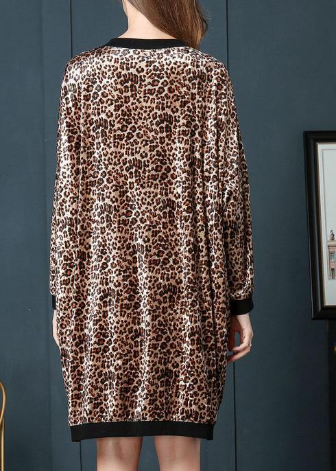 Leopard Zippered Spring Jackets