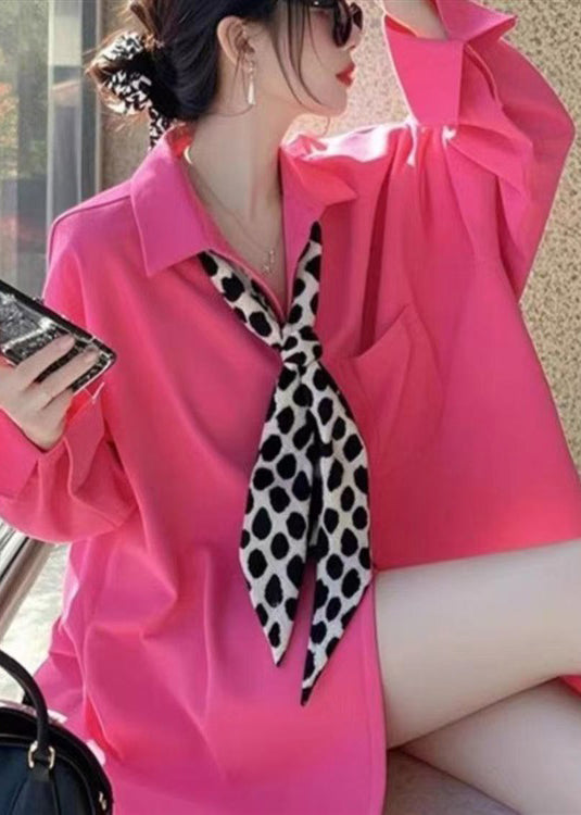 White Peter Pan Collar Neck Cotton Shirt Fall