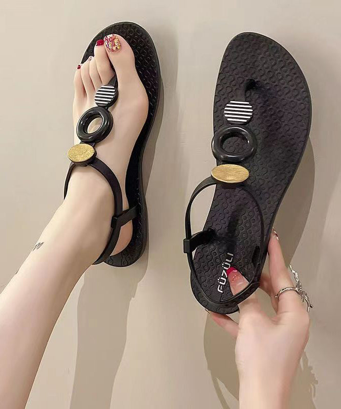Versatile Soft Flats Walking Sandals Peep Toe
