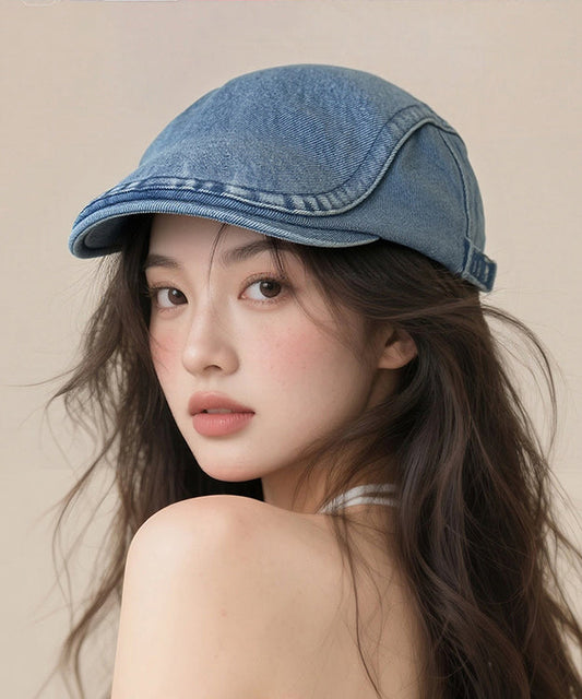 Blue Denim Breton Hat