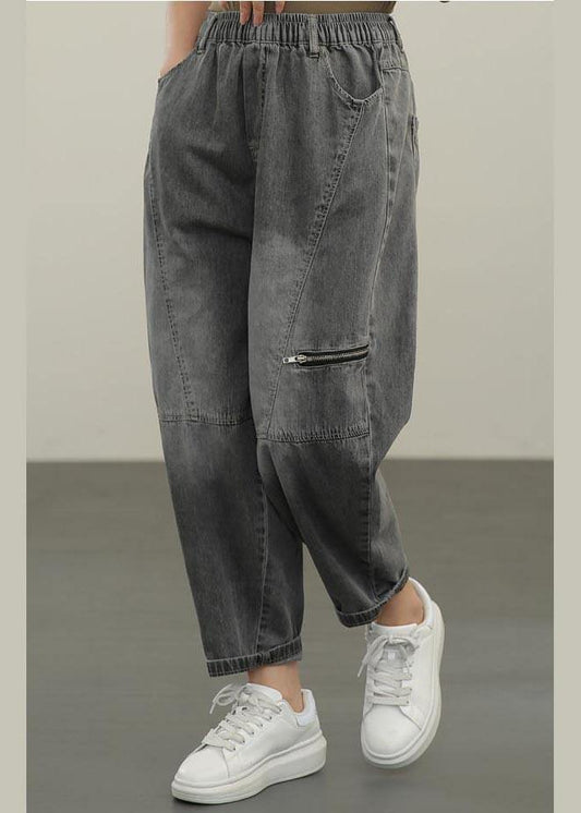 Diy Black Pockets Harem Summer Pants