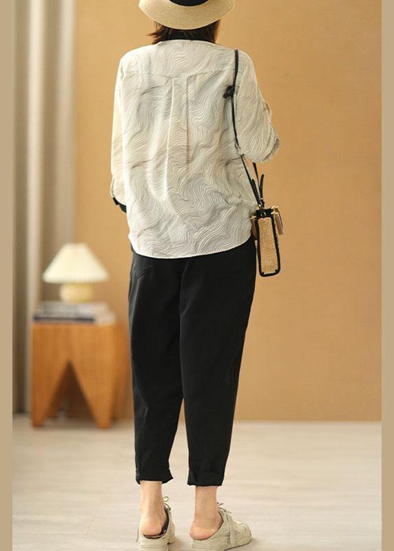 Fitted Black Pockets Harem Fall Pants
