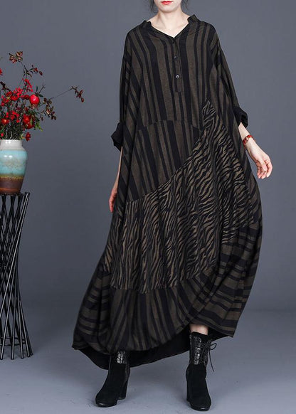 Natural Leopard Baggy Dress Caftan