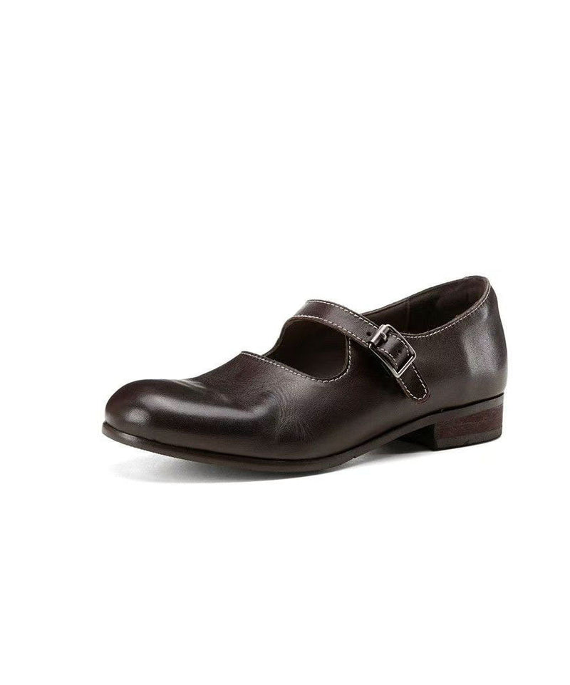 Black Buckle Strap for Splicing Faux Leather Flats