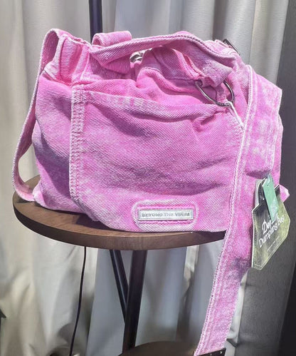 Green Tie Dye Denim Versatile Tote Bag