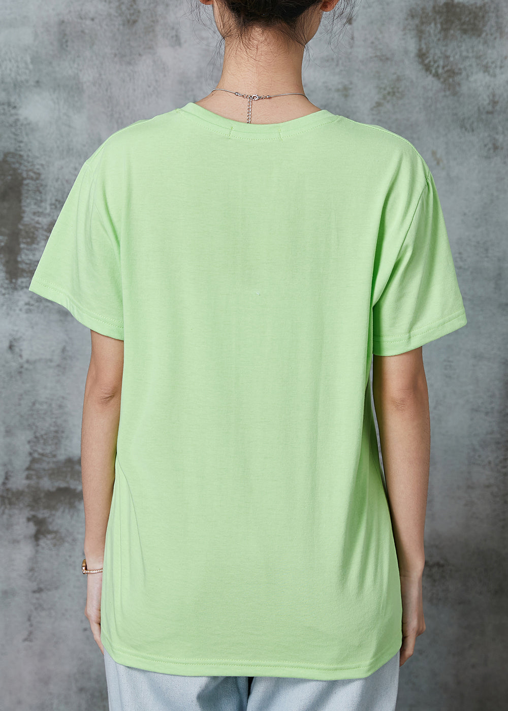 Stylish Green Embroideried Cotton Tank Summer