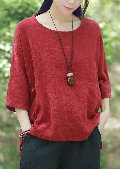 M-5xl Mulberry Color Shirts Summer