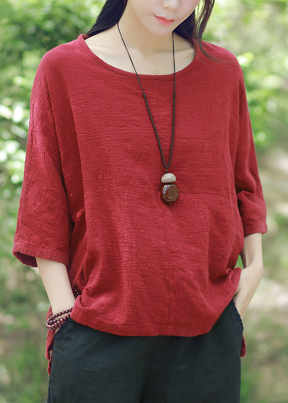 M-5xl Mulberry Color Shirts Summer