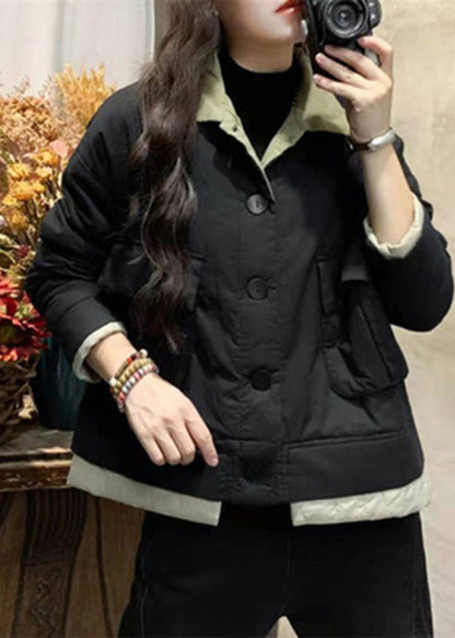 Original Design Red Pockets Fine Cotton Filled Coat Winter