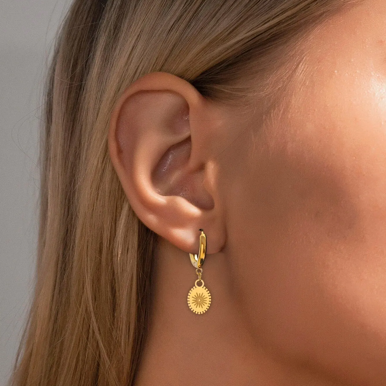 Atemberaubende Gold Ohrring für den Alltag