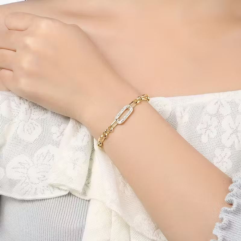 Handgefertigte Vintage Gold Armband