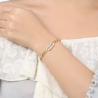 Handgefertigte Vintage Gold Armband