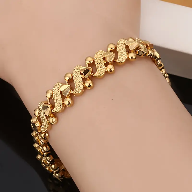Handgefertigte Vintage Gold Armband