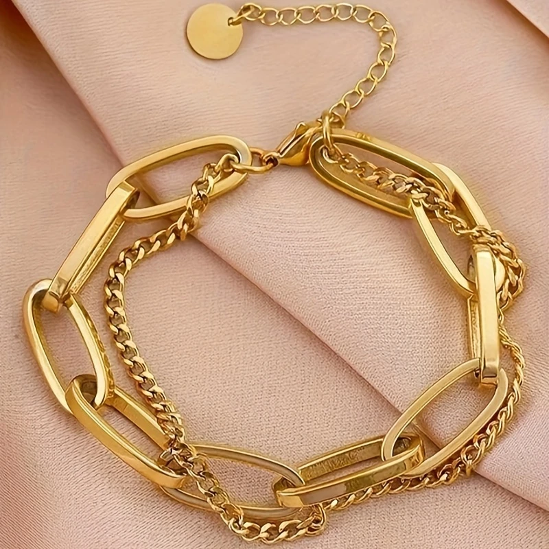 Handgefertigte Vintage Gold Armband