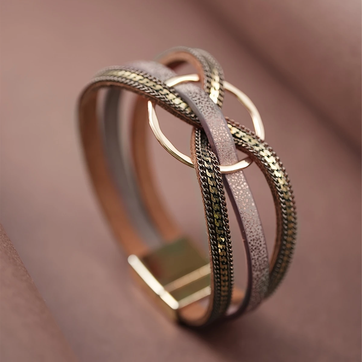 Zarte handwerkliche Gold Armband