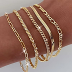 Zarte handwerkliche Gold Armband