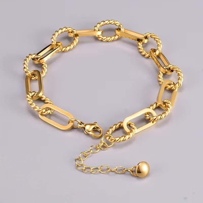 Handgefertigte Vintage Gold Armband